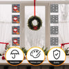 Image of Christmas Glass Adhesive Static Film Two Mixed Bags